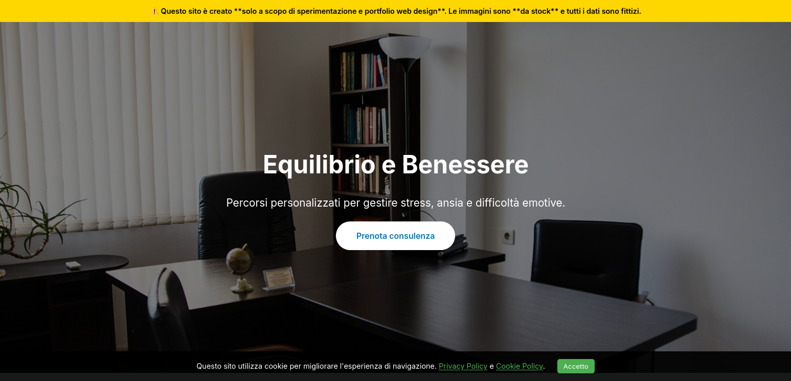 Landing Page Psicologo - Demo Portfolio