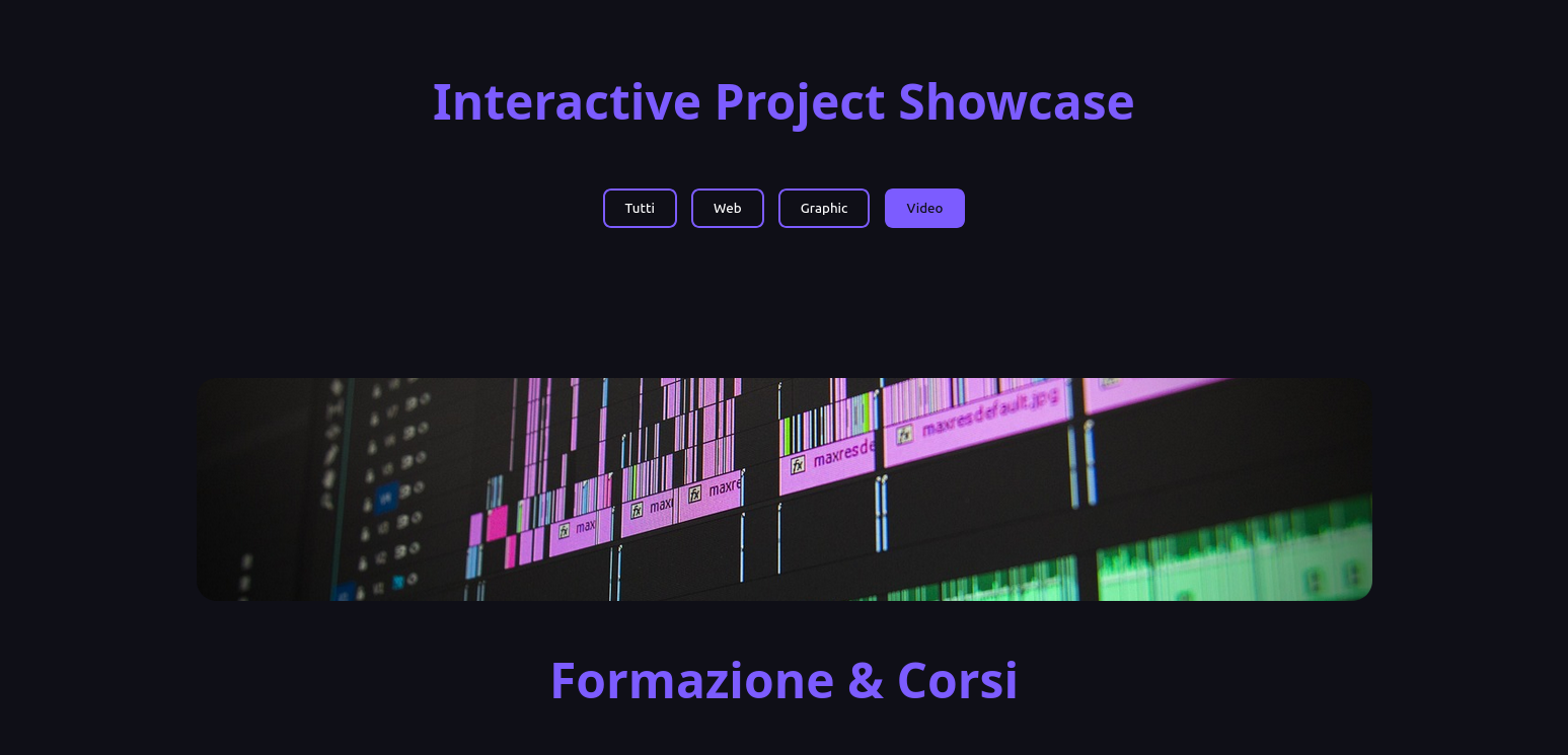 Anteprima Interactive Project Showcase